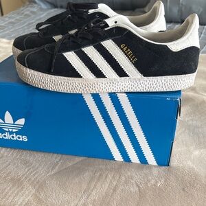 Adidas Kids Gazelle Black White Sneakers